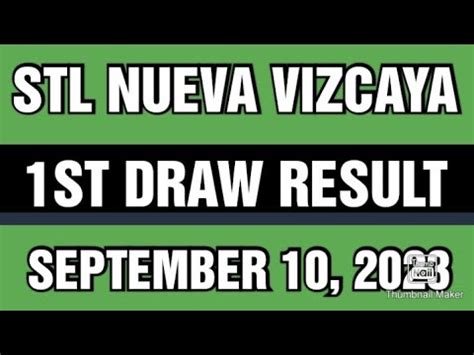 stl nueva vizcaya today|STL NUEVA VIZCAYA RESULT TODAY 1ST DRAW .